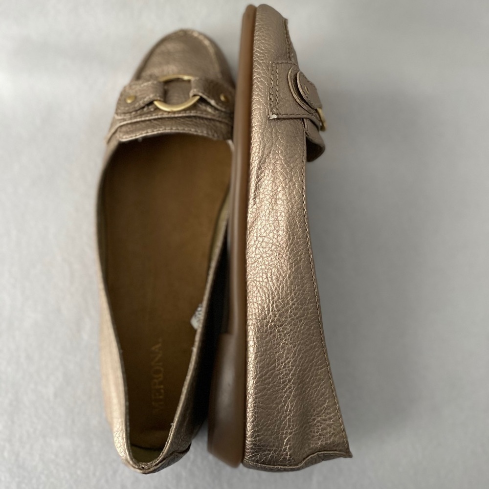 Merona Women’s Size 8 1/2 Gold Color Flats - Picture 5 of 8